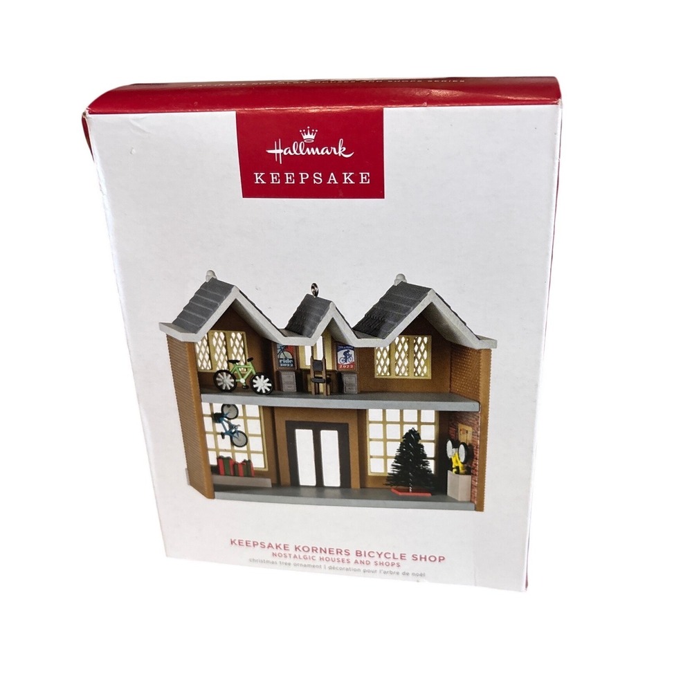 Hallmark Keepsake Korners Bicycle Shop 2022 Nostalgic Houses & Shops Ornament